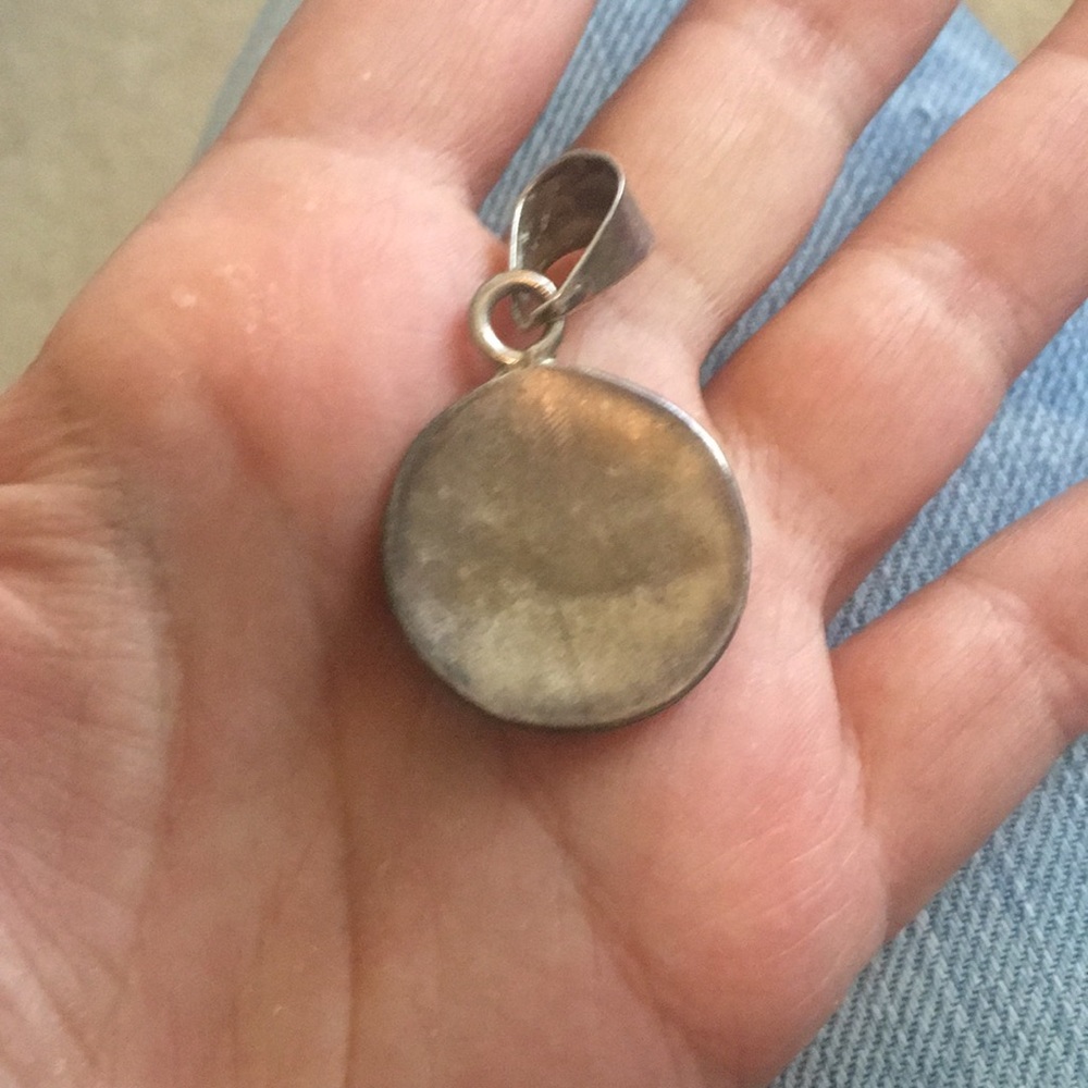Aztec silver pendant - Picture 3 of 3